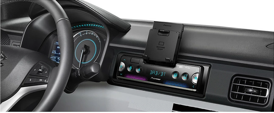 Radio veture Pioneer SPH-20DAB, DAB, Bluetooth, mbajtës telefoni, e zezë