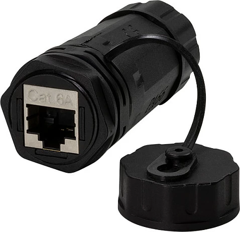 Adapter industrial RJ45 LogiLink Cat.6A, 2xRJ45, i zi