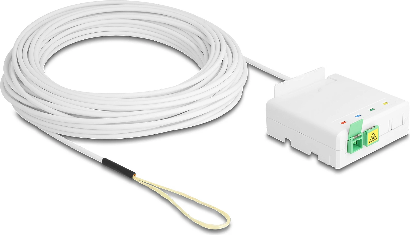 Kuti lidhëse fibër optike DeLOCK 2x SC/APC Simplex, kabllo drop 40 m, G.657.A1, e bardhë