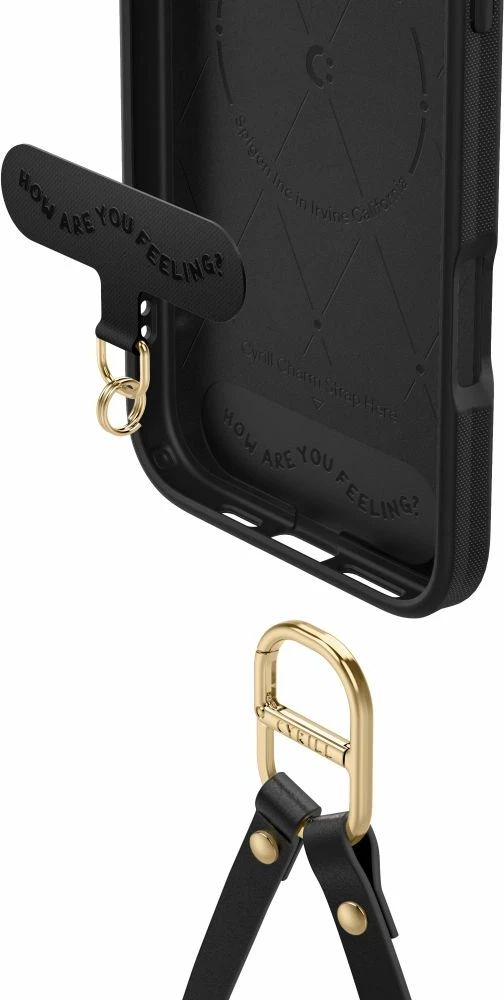 Mbështjellës Spigen Cyrill Classic Charm MagSafe për iPhone 16 Pro, i zi, me rrip