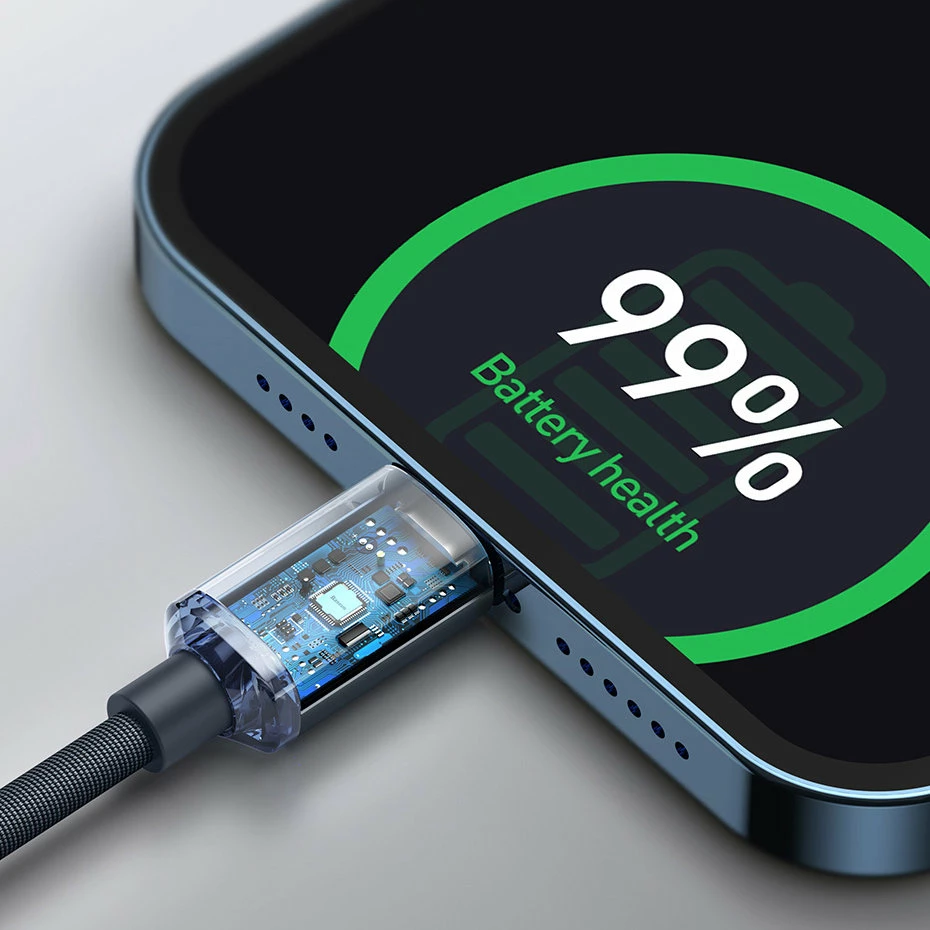 Kabllo Baseus CAJY000201, USB-C në Lightning, 1.2m, 20W, e zezë