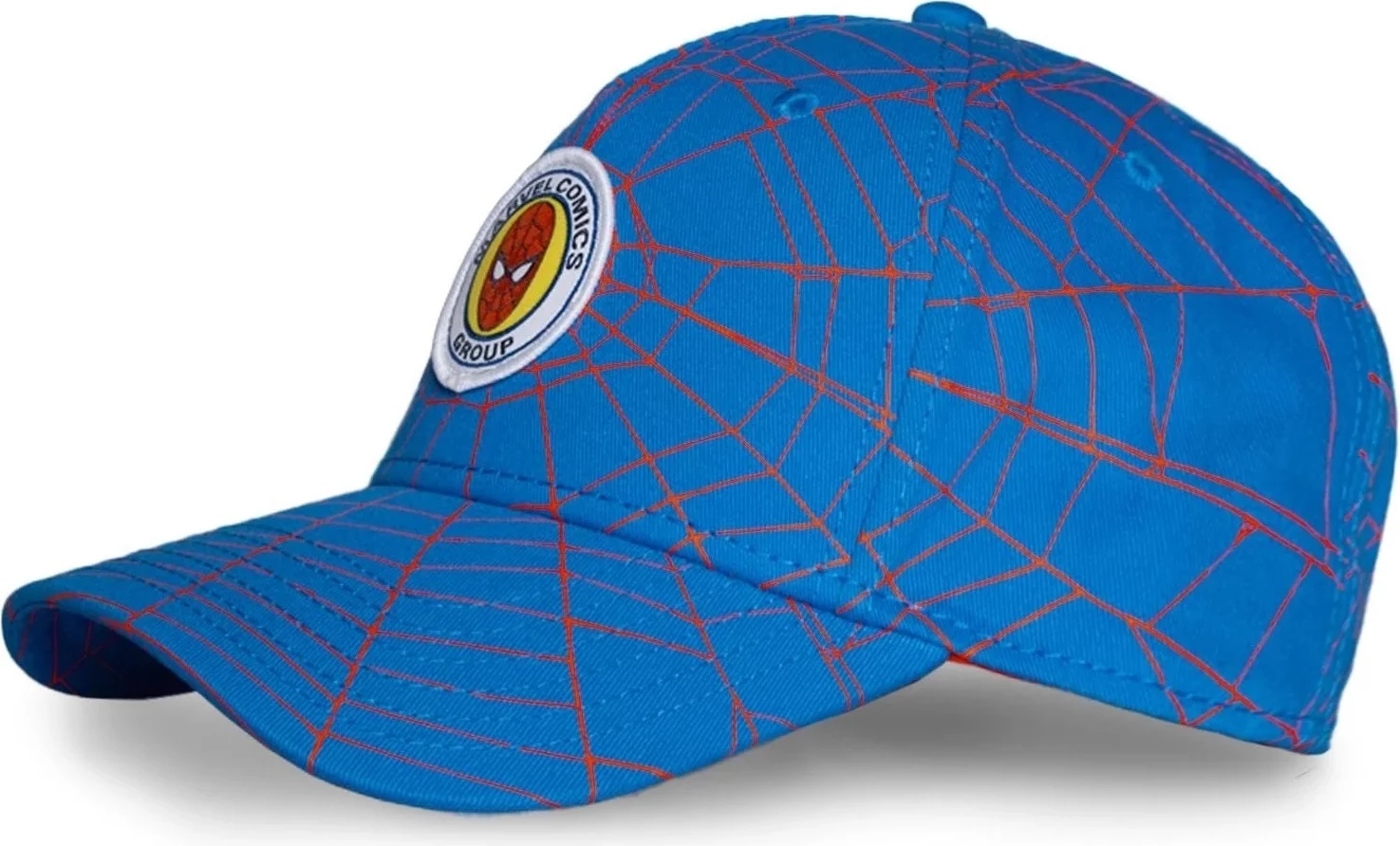 Kapele snapback për fëmijë Difuzed Spider-Man, 100% pambuk, e rregullueshme, blu/kuqe