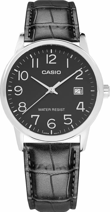 Orë dore për meshkuj Casio, e zezë