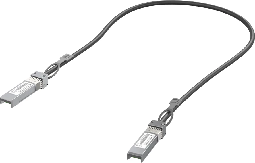 Kablë DAC SFP28 Ubiquiti UACC-DAC-SFP28-0.5M 25 Gbps 0.5 m pasive, e zezë