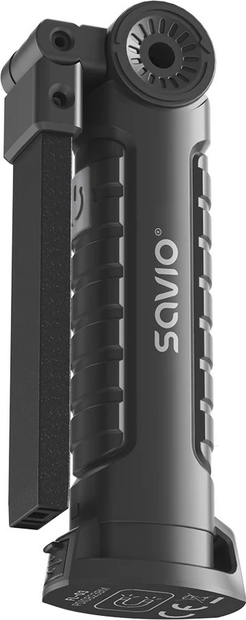 Dritë punëtorie Savio FL-03 COB LED 3W, USB-C, 150 lm, kokë rrotulluese, magnet, e zezë