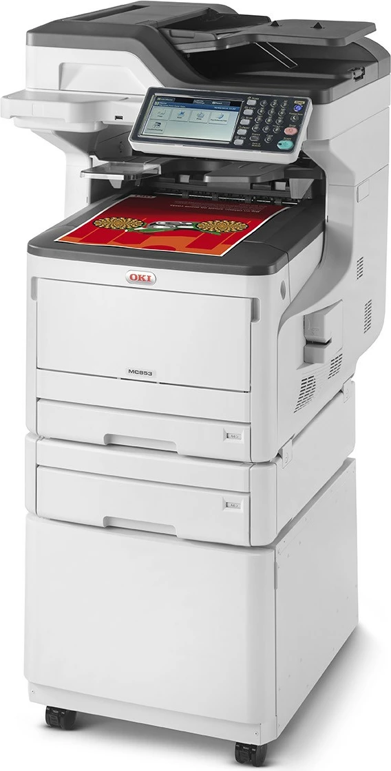 Printer multifunksional OKI MC853dnct, A3, touchscreen, rrjet, ngjyrë