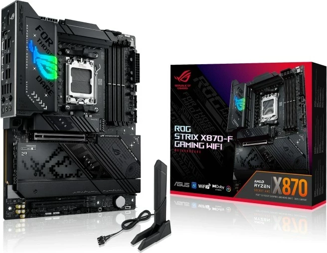 Pllakë amë ASUS ROG STRIX X870-F GAMING WIFI, Socket AM5, ATX, E zezë