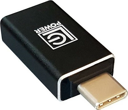 Adapter LC-Power LC-ADA-U31C, USB-C (mashkull) në USB-A (femër), alumin, i zi