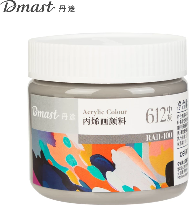 DELI NGJYRE AKRIL 100ML 612 MEDIUM GREY