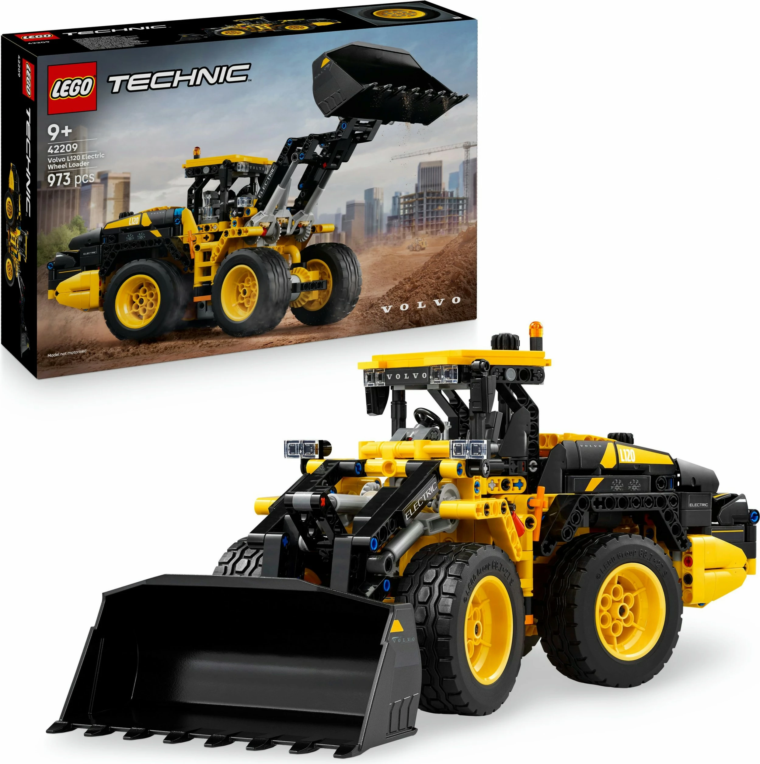 Set ndërtimi LEGO Technic Volvo L120 Electric Radlader 42209, 973 pjesë, multingjyrësh