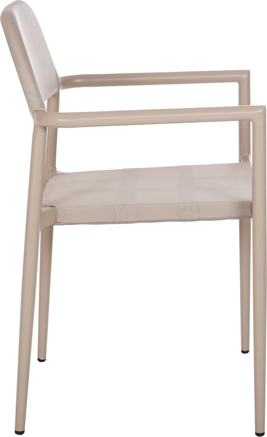 Karrige alumini RONNY, ngjyrë shampanjë, FH5998.03, 53x51x80H cm