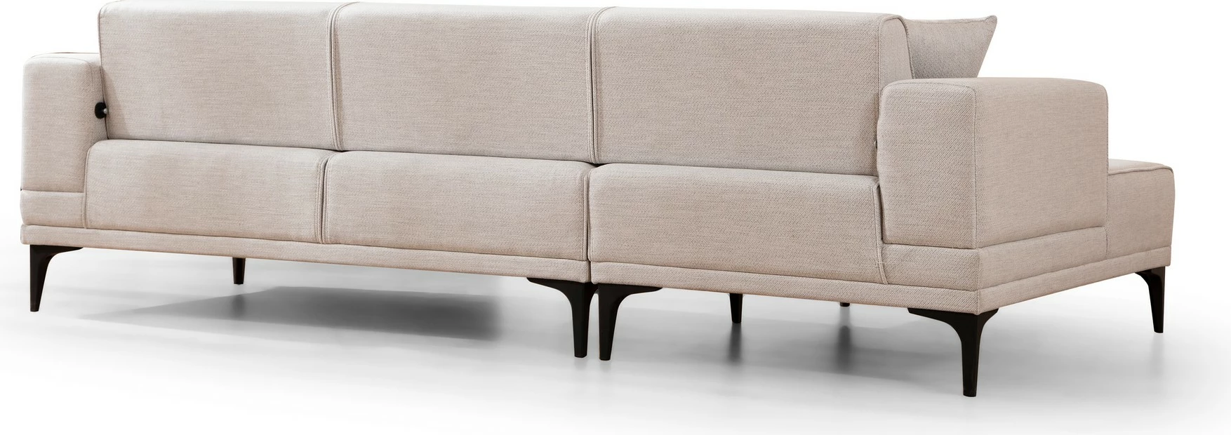 Kënd divan-krevat Atelier del Sofa, Horizon majtas, ngjyrë ecru