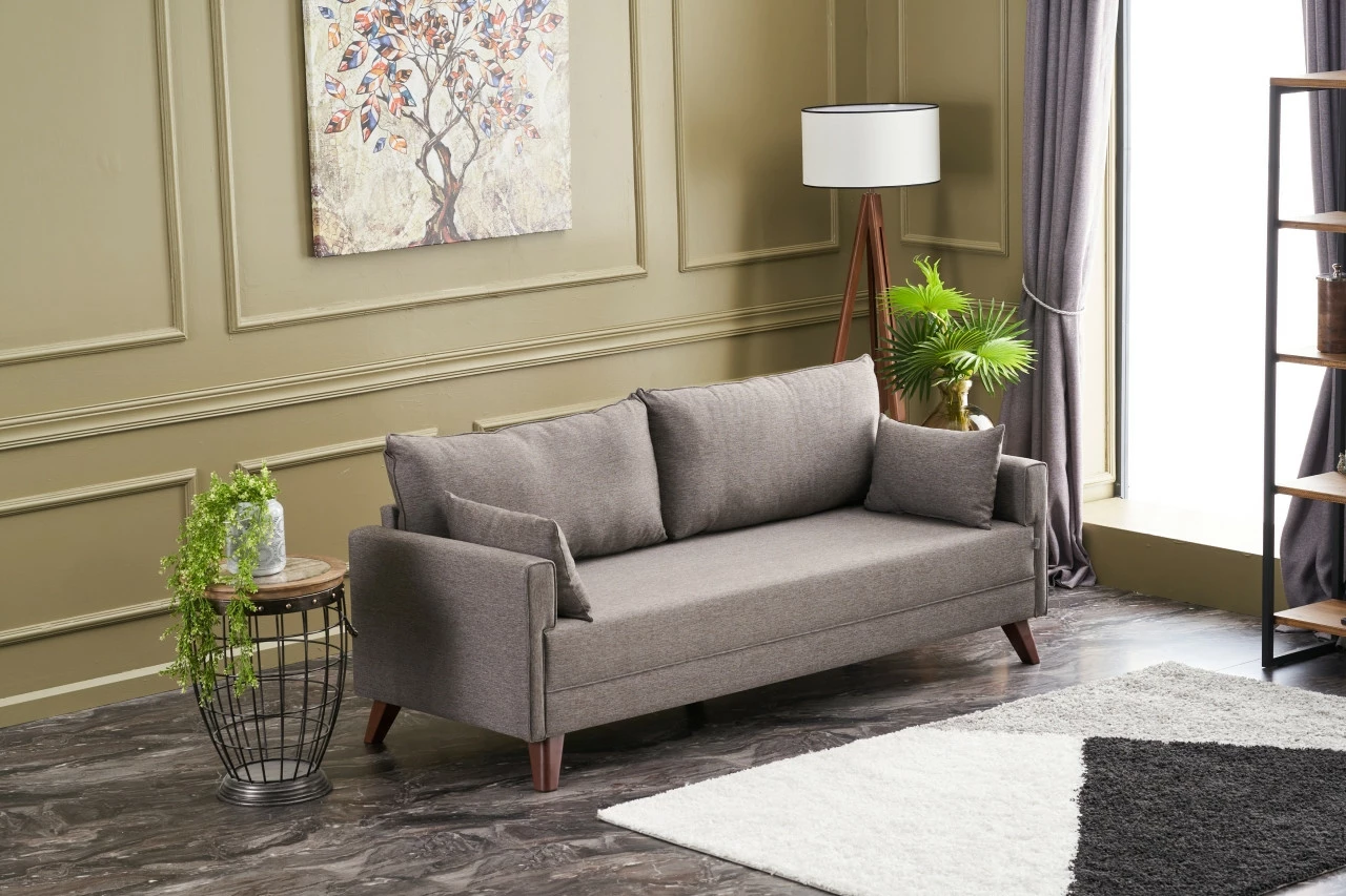 Divan treshe Atelier del Sofa, Bella, ngjyrë kafe