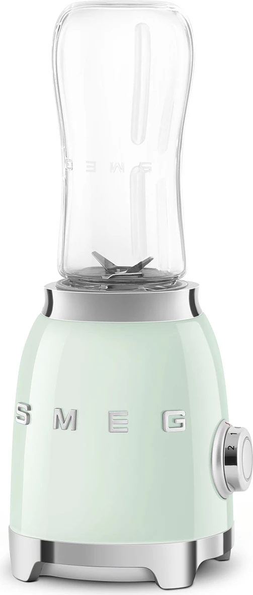 Blender personal Smeg 50'Style PBF01PGEU 300 W, 2 shpejtësi, 2x 600 ml shishe To-Go, gjelbër
