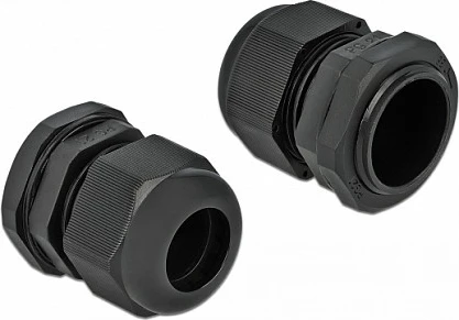 Glandë kablli DeLOCK PG21, IP68, për kabllo 18 mm, 10 copë, e zezë