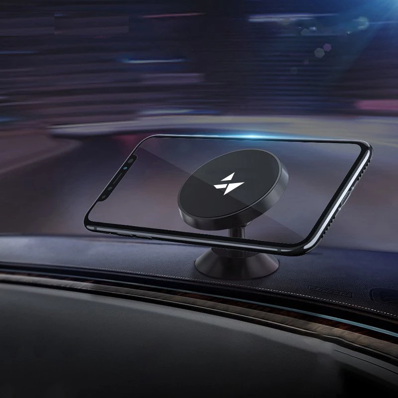 Mbajtës magnetik për telefon Wozinsky WMH-05, për makinë, i zi