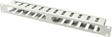 Panel kabllosh LogiLink 19" 1U, me kapak, gri