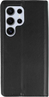 Mbështjellës Onasi Velvet Leather Flip Cover për Samsung Galaxy A17, lëkurë, mbyllje magnetike, xhepa për karta, i zi