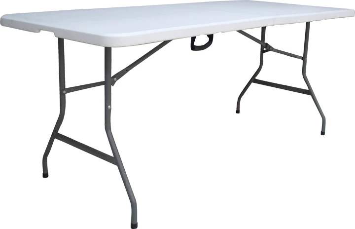 Tavolinë palosëse për konferenca dhe catering, sipërfaqe një pjesë, e bardhë, 180x70x74cm