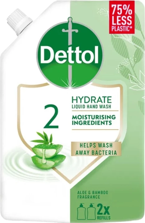 Sapun i lëngshëm për duar Dettol Aloe and Bamboo mbushje 500ml