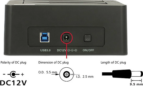 Docking Station për HDD/SSD DeLOCK 62661, Dual Bay SATA 2.5/3.5, USB 3.2 Gen 1 5 Gbit/s, klonim, e zezë