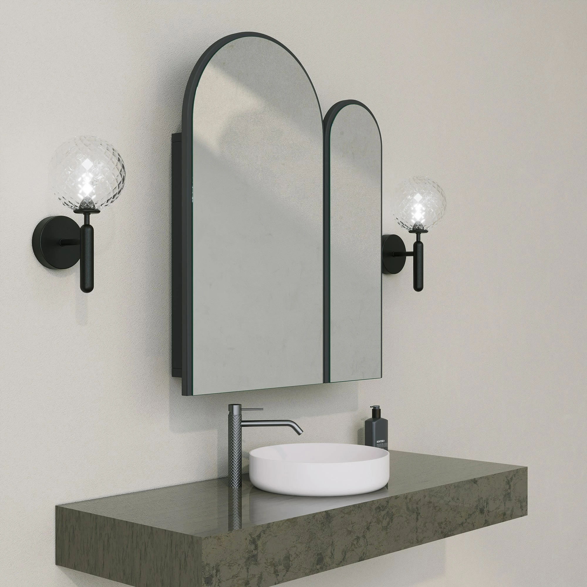 Dollap banjoje Hanah Home, Classe, ngjyrë e zezë