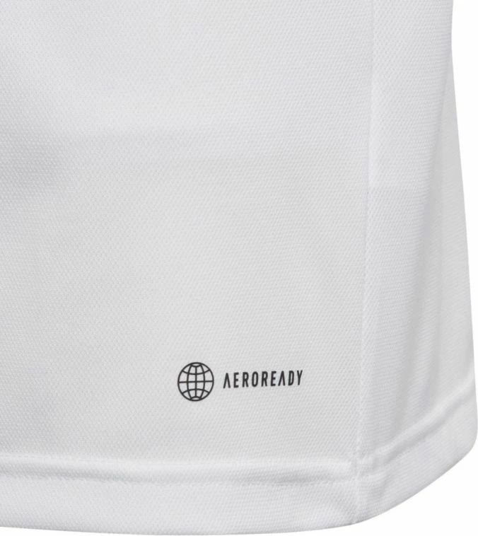 Fanellë polo për fëmijë adidas, e bardhë