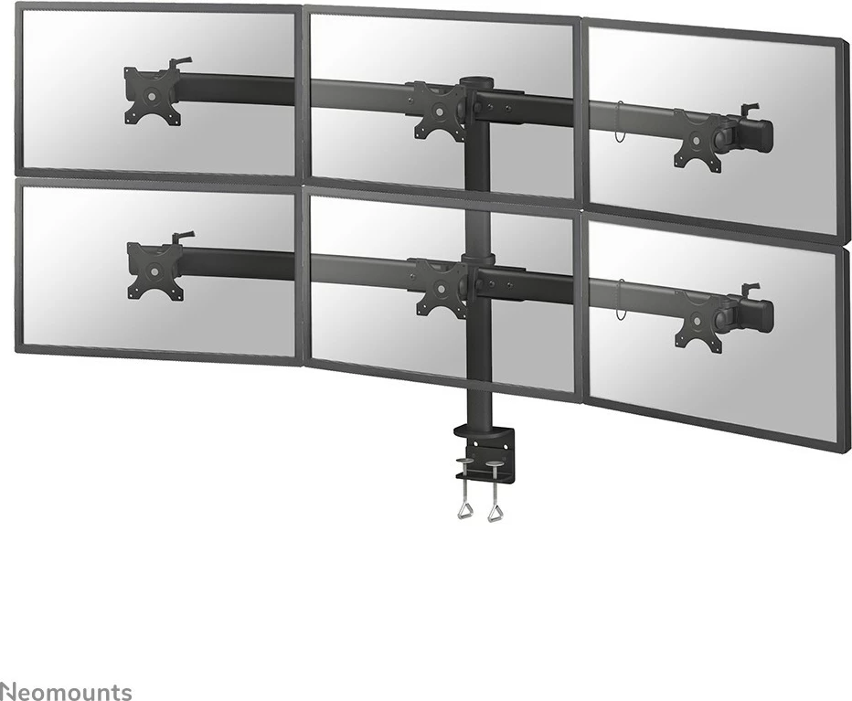 Mbajtës ekrani Neomounts, Newstar, FPMA-D700D6, 6 ekrane, i zi