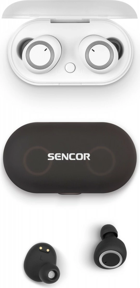 Kufje wireless Sencor SEP 510BT BK TWS, in-ear, Bluetooth, të zeza