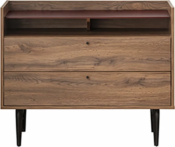 Komodë MARSALA me 2 sirtarë, ngjyrë arre, 105x45x85 cm
