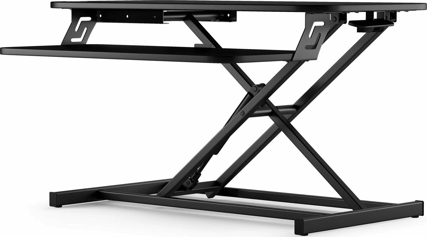 Konvertues tavoline zyre SENSE7 Office Converter 81 x 40 cm, rregullim lartësie 12.5-49 cm, i zi
