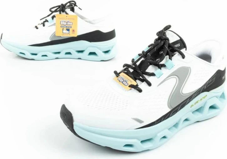 Atlete për meshkuj Skechers, të bardha e blu