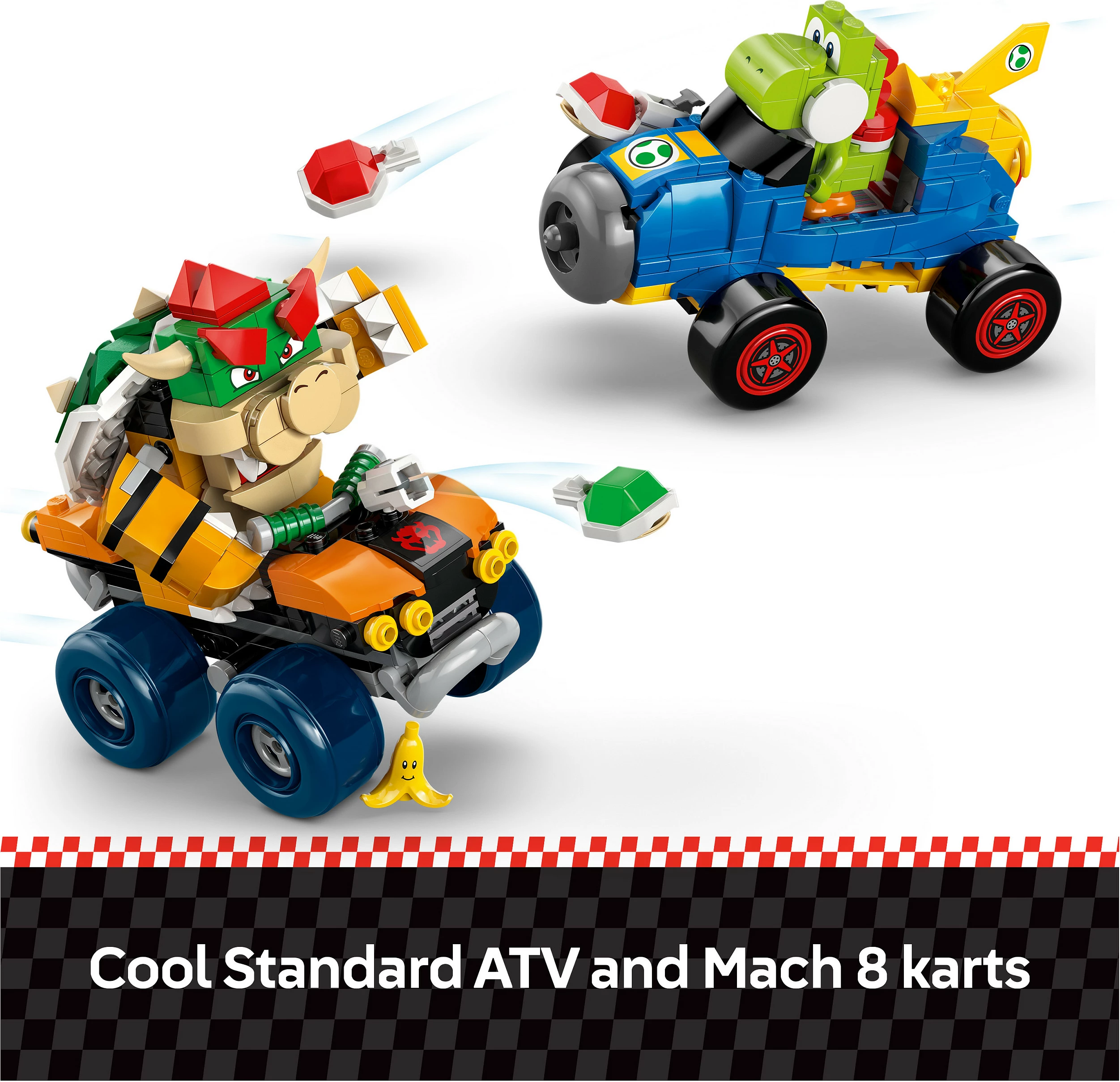 Set ndërtimi LEGO Super Mario Mario Kart 72039 Bowser's Castle, 1068 pjesë, 9+, multikolor