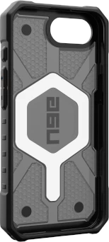 Mbështjellës UAG Pathfinder Clear MagSafe për iPhone 16e, Gri/Ezezë