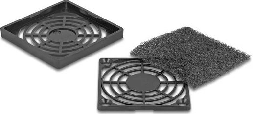 Grilë me filter ventilatori DeLOCK 67310, 60mm, montim 50x50mm, ABS, e zezë
