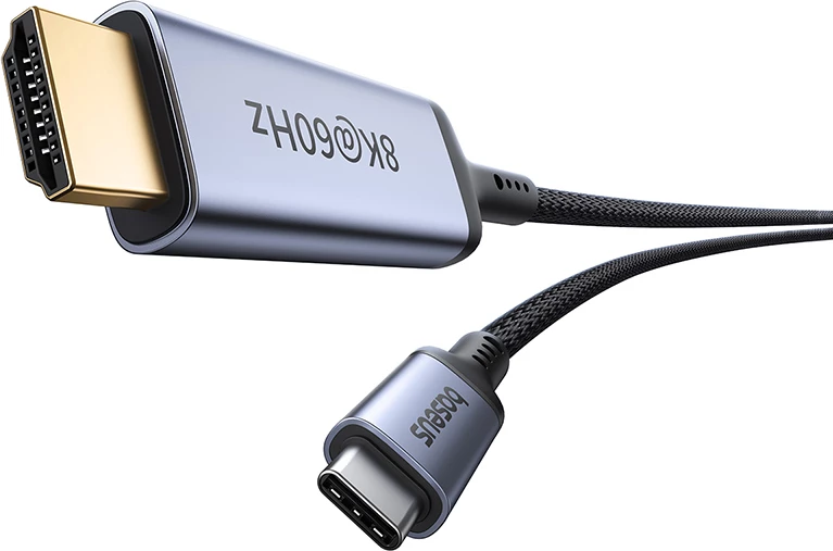 Kabllo USB-C në HDMI Baseus BS-OH064, 1.5m, 8K 60Hz, e zezë