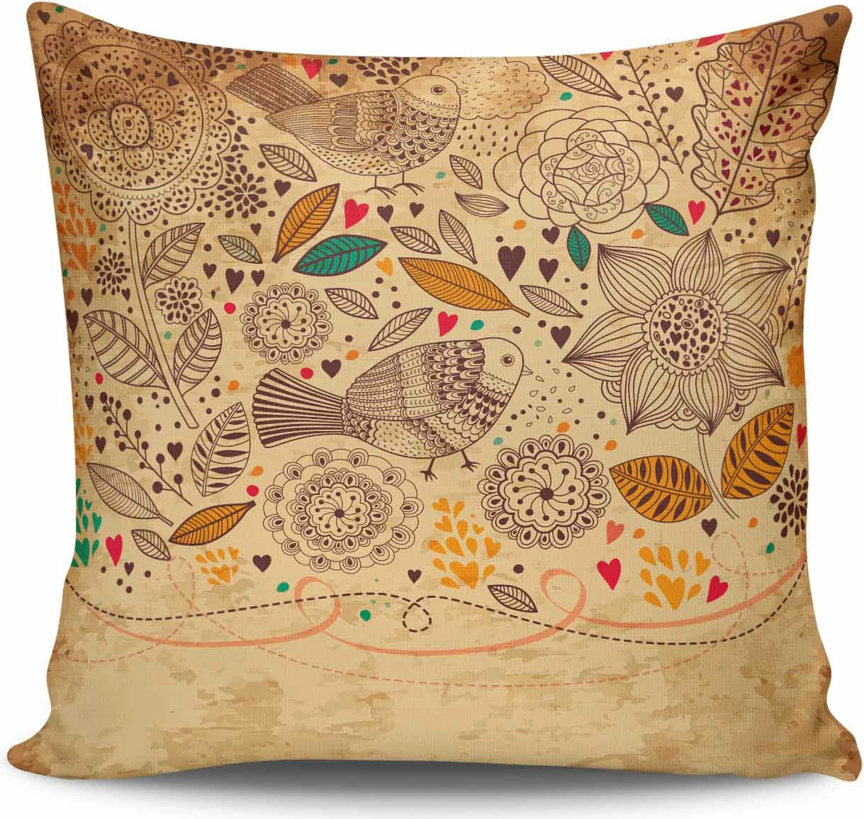 Jastëk Aberto Design, shumëngjyrësh, NKRLNT-114, 43x43cm