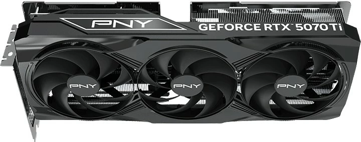 Kartelë grafike PNY RTX 5070 Ti VERTO OC 16GB GDDR7 3 fan e zezë