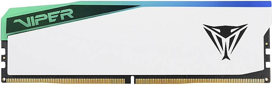 RAM Memorje Patriot Viper Elite 5 PVER516G56C38W, 16GB DDR5 5600MHz, 1x16GB, RGB, e bardhë