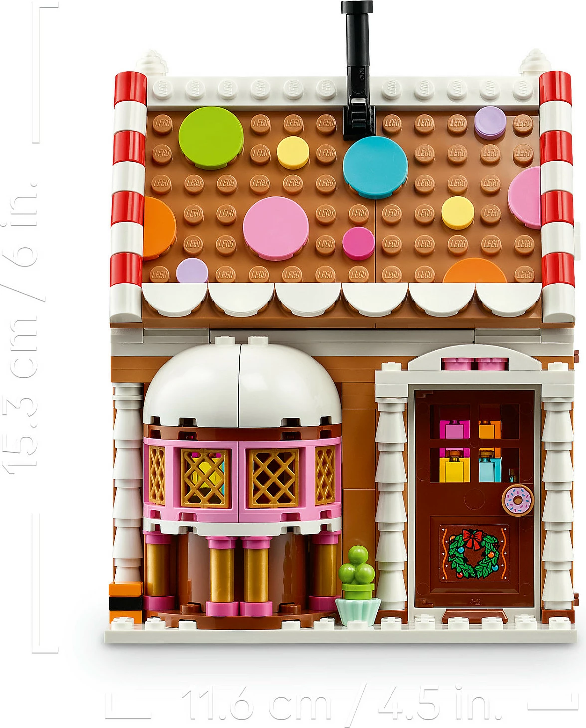 Set LEGO 40809 Shtëpi Gingerbread për Krishtlindje, 498 pjesë