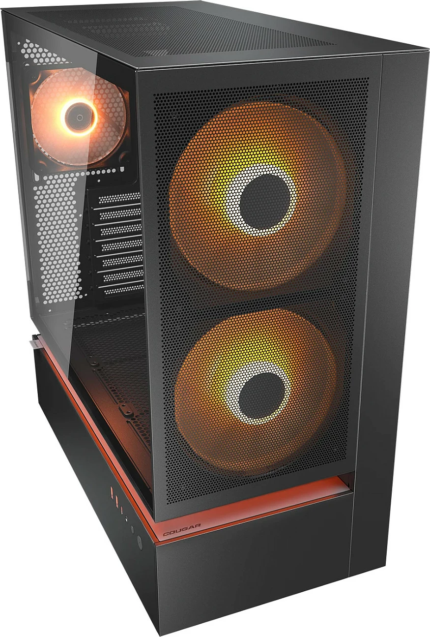 Kasë COUGAR CFV235 Mesh ARGB Midi Tower, ATX/microATX/Mini-ITX, xham i temperuar, e zezë