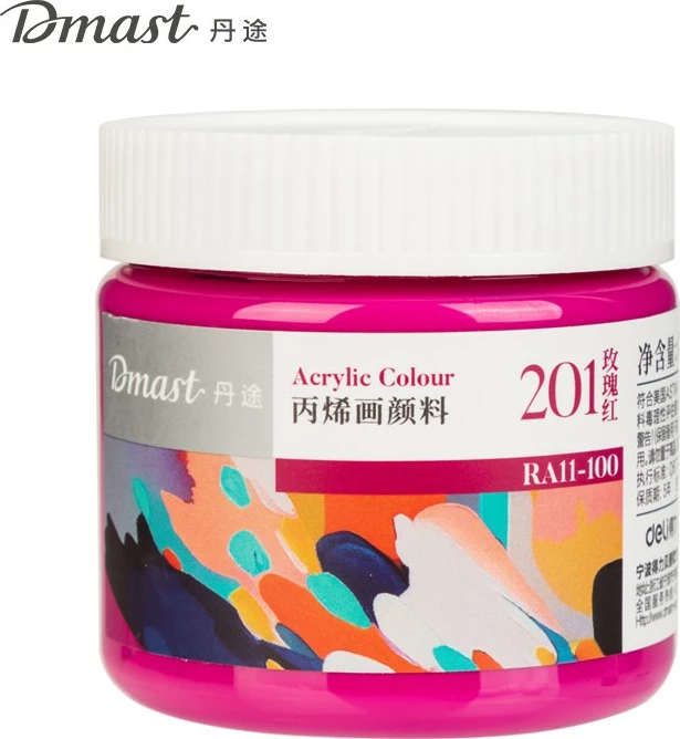 Deli Ngjyre Akril 100Ml 201 Rose Red