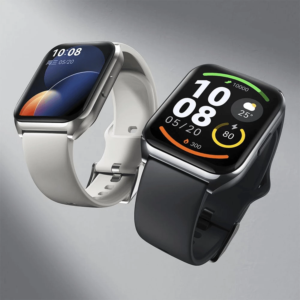 Smartwatch Xiaomi Haylou Watch 2 Pro LS02 Pro, SpO2, IP68, Bluetooth 5.3, bateri 250 mAh, argjendtë me rrip të bardhë