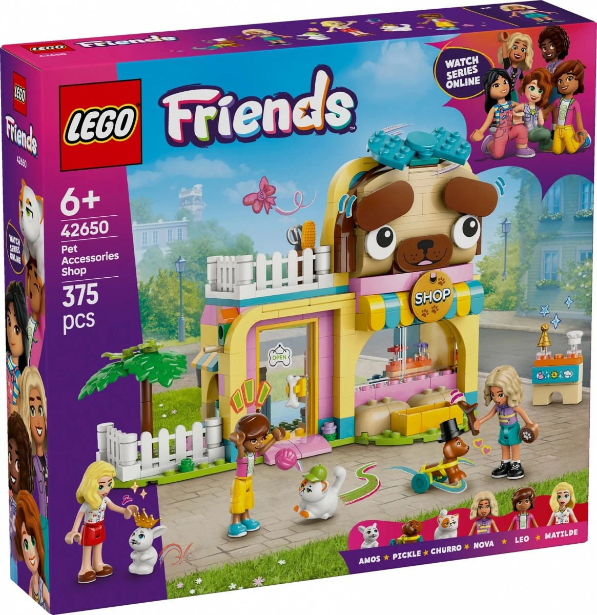 Set ndërtimi LEGO Friends 42650 Pet Accessories Shop, 375 pjesë, plastikë