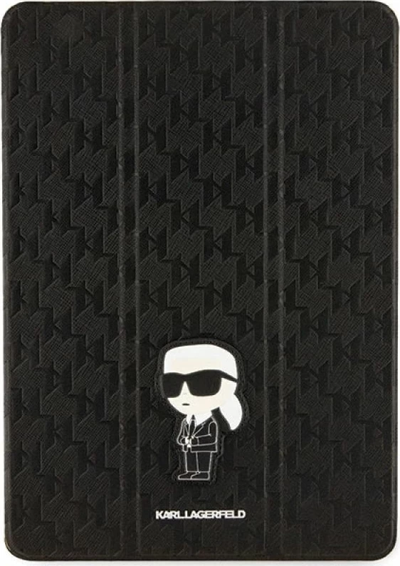 Kapak iPad Karl Lagerfeld Saffiano Monogram Ikonik, i zi