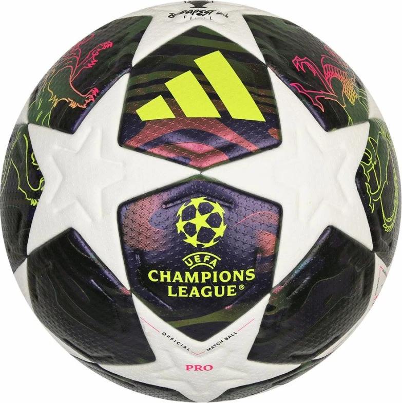 Top futbolli adidas UCL 25/26 Final Pro JX9077, i bardhë/lejlaj [Madhësia: 5]