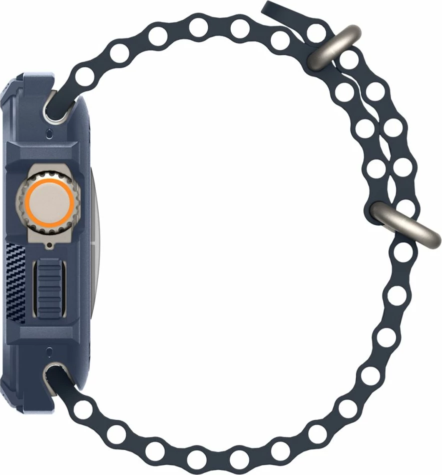 Mbështjellës Spigen Rugged Armor për Apple Watch Ultra 49mm, Navy Blue