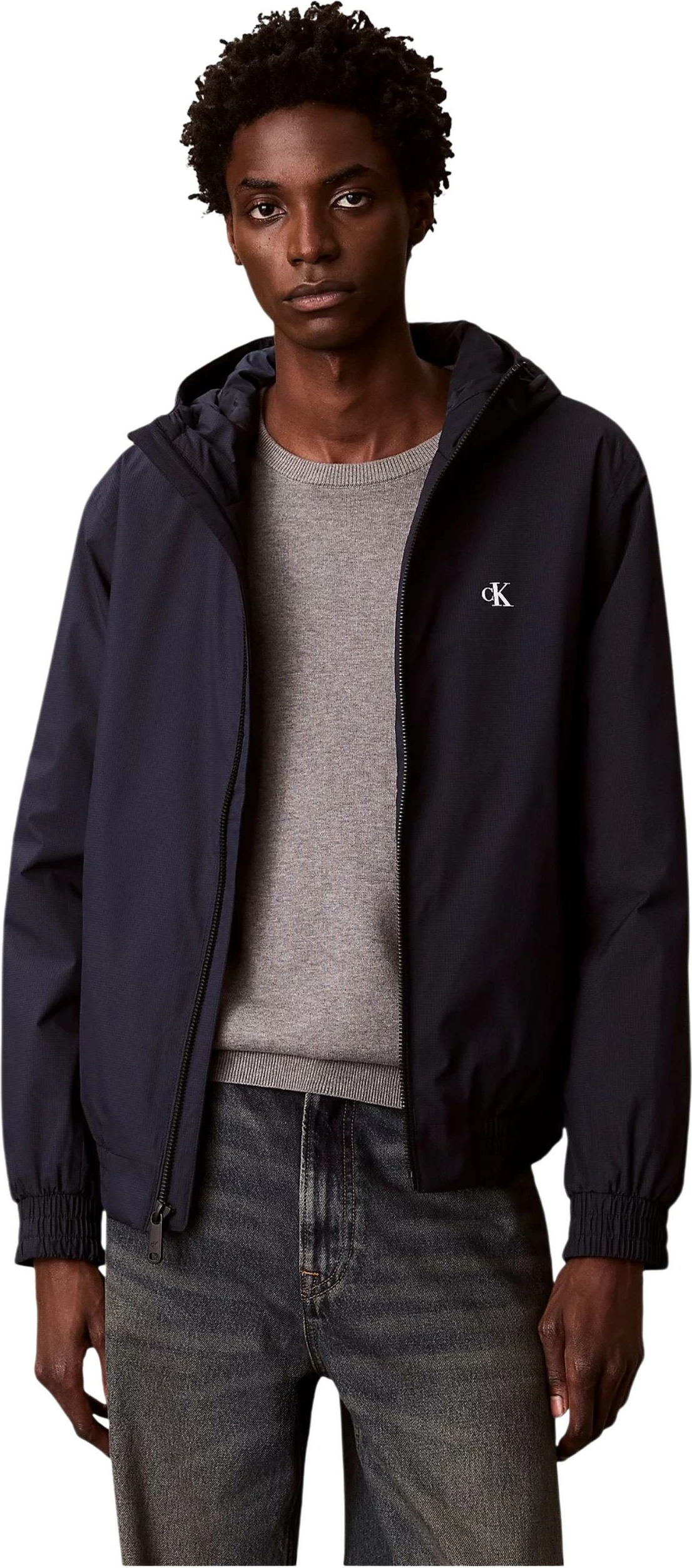 Jakne për meshkuj Calvin Klein Jeans LV04RE516G, kaltër e errët