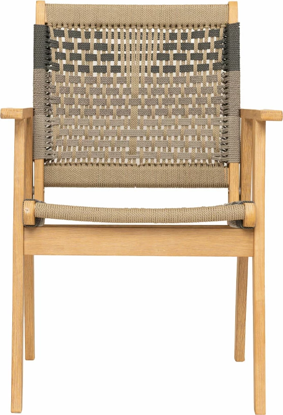 Karrige Vega, shumëngjyrëshe, dru akacie, litar natyral, 58x56x87 cm