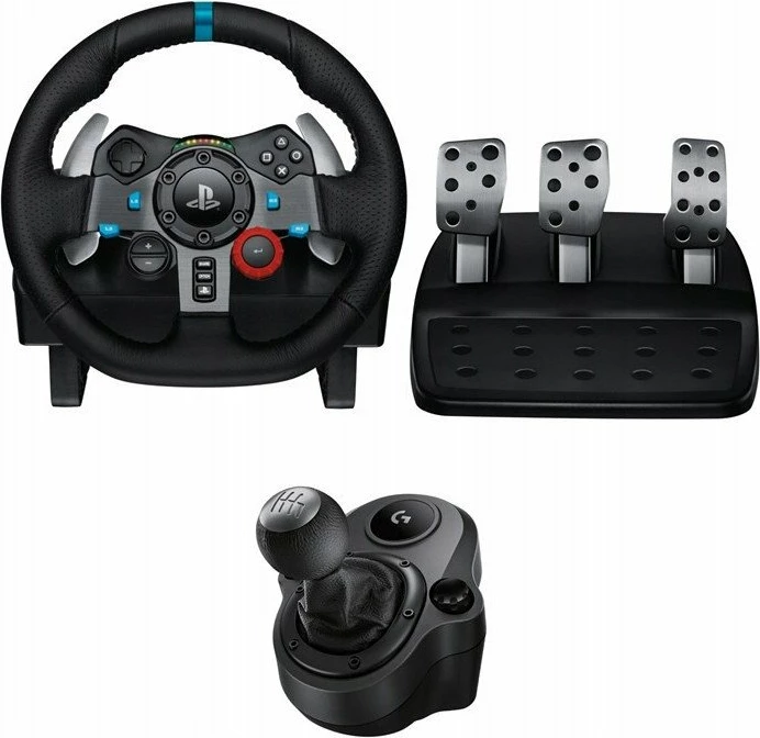 Timon simulatori Logitech G29 SE Driving Force, Force Feedback, 900°, për PC/PS3/PS4/PS5, set me pedale dhe shifter, i zi